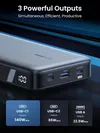 cumpără Acumulator extern USB (Powerbank) Ugreen 90597A Flight Approved PD3.1 25000mAh, Grey în Chișinău 