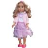 купить Кукла Essa 2228 Păpușa în rochie violetă, 45 cm в Кишинёве 