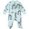 cumpără Haine pentru copii Minikin 242260362 Hedgehog Комбинезон на молнии голубой с рисунком 1-3 мес (62 см) în Chișinău 