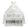 купить Кроватка PernaMea Baldachin Premium Pompom Ivory (PM.101301/3) в Кишинёве 
