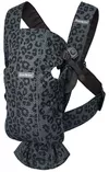 Marsupiu anatomic BabyBjorn Mini Anthracite/Leopard, 3D Mesh 