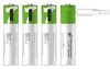 купить Аккумулятор Smartoools USBCAAA4 USB-C batteries AAA 400mAh, 4pcs with 2in1 Type-C cable в Кишинёве 