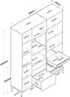купить Шкаф Trendy JE131-2989, multifunctionala (GTR006687) в Кишинёве 