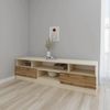 cumpără Comodă TV Smartex (16356) Т6 160cm TV Ivory+Stejar Inchis în Chișinău 