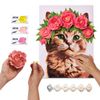 cumpără Set de creație Okto 30010 3D Pictură pe numere cu plastilină ușoară 30×40сm, Pisicuță frumoasă în Chișinău 