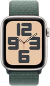 cumpără Ceas inteligent Apple Watch SE 2024 GPS 44mm Starlight Aluminium Case with Lake Green Sport Loop MXEW3 în Chișinău 