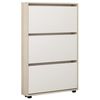 cumpără Raft pentru încălțăminte Mobildor-Lux Leo Slim 80x16x125H cm Sonoma/White în Chișinău 