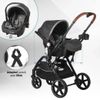 cumpără Сărucior pentru copii Coccolle Amani iSize Anthracite, 3in1 cu landou transformabil în Chișinău 