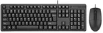 Комплект клавиатура + мышь A4Tech KK-3330, проводной, черный