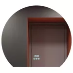 Oglindă baie Bayro Aura полукруглое 1000x875 LED 3C touch c подогревом, часами и термометром