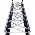 Cтеллаж складской Technoworker Комплект ножек для больших полок M1 8x400 (2 мм), синий