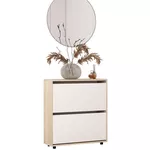 Полка для обуви Mobildor-Lux Leo 80x27x86H cm Sonoma/White