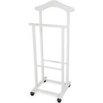 Вешалка для одежды Arredamenti Italia Atri, напольная на колесиках, белый лак