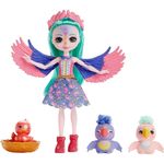 Кукла Enchantimals HKN15 Papagalul Finch si Familia