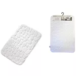 Covoraș de baie MSV 56191 Pebble 50x80cm alb, microfibra