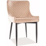 Стул Signal Colin B velvet bej bluvel 28/ met. czar