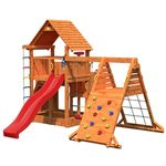 Teren de joacă Fungoo BIG LEADER SPIDER RED teak painted