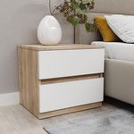 Noptieră Bayro Harmony 550x500x450 сонома фасад белый