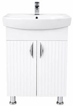 Dulap pentru lavoar Mashtab S12567 Aqua (CL) cu 2 uși 600x370x850 Alb mat