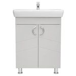 Шкаф под умывальник Mashtab 12132 Alpin (ML) cu 2 uși 650x420x850 Bej mat