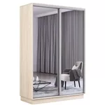 Шкаф Mobildor-Lux Fox uși glisante din oglinzi (130x60x240H cm) Sonoma