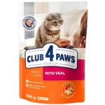Hrană pentru animale de companie CLUB 4 PAWS 24230972 Hrană uscată Premium, pentru pisici adulte, carne de vițel, 15x300 g