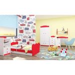 Set de mobilier pentru copii Happy Babies Baby Mix 35 (White/Red)