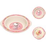 Посуда для кормления Бытпласт 45682 Тарелка детская глубокая 20cm Пластишка, розовая