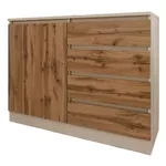Комод Smartex (16095) Т2 120cm Ivory+Stejar Inchis