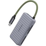 Кардридер Ugreen 55886 CM868 3-Slot SD / microSD Card Reader Case 5Gbps USB-C