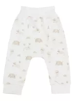 Детская одежда Minikin 242650168 My Love Штаны молочный с рисунком 3-6мес (68см)