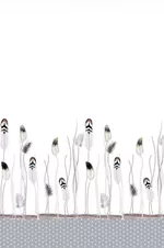 Занавеска для ванной Bisk 05590 TXT DRAFT alb, 180x200