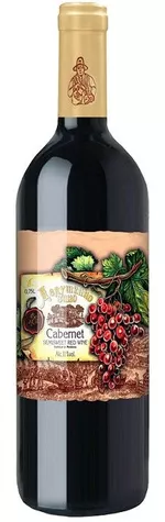 Basavin Vinul bunicului Cabernet Sauvignon, красное полусладкое вино, 1 л