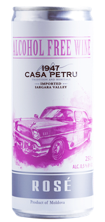 Casa Petru Alcohol Free Sparkling wine Rose, 0.25 L