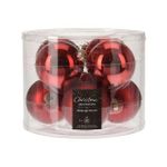 Новогодний декор Promstore 36968 Набор шаров стеклянных 8x70mm, цилиндр, красные
