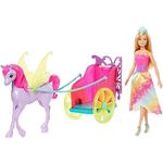 Păpușă Barbie GJK53 Set Caleasca Magica