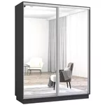 Шкаф Mobildor-Lux Fox uși glisante din oglinzi (180x60x210H cm) Anthracite