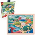 Головоломка Hape E1641 Puzzle 2 în 1 Dinozauri