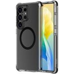 Husă pentru smartphone UNIQ Samsung S25 Ultra Combat Carbon Magclick, Black