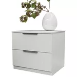Noptieră Bayro Murano 550x500x450 МДФ 18мм Positano белый мат