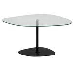 Măsuţă cafea Trendy Soho, Transparent, Negru