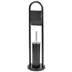 Suport pentru hârtie Hydro S 0430061 + perie WC cu suport, negru