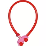 Аксессуар для велосипеда Abus Lacăt biciclete Cable Lock SC Lock 02021 pink