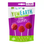 Organic Fruit Assorted Pops YumEarth cu vitamina C, 14 buc