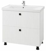 Dulap pentru lavoar Mashtab 12136 Toledo (Sava) cu 2 sertare 600x470x850 Alb