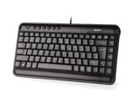 Keyboard A4Tech KLS-5, Compact, Ultra-slim, A Layout, RU/RO/EN, Splash Proof, Black, USB