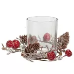 Новогодний декор Promstore 11087 Sfesnic cu conuri naturale, 12x12x12cm