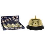 Decor Promstore 51348 Sonerie metalica pentru Receptie Hotel 8x6cm, aurie