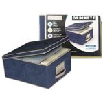 Короб для хранения Ordinett 36619 Коробка тканевая 50x40x25cm с крышкой