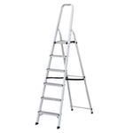 Scară Lider-Tech AF0106A Scara cu suport aluminiu, 6 trepte, H=1.88m, sarcina max.150kg
